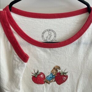 New without tags Peter Rabbit Graphic Strawberry Tee